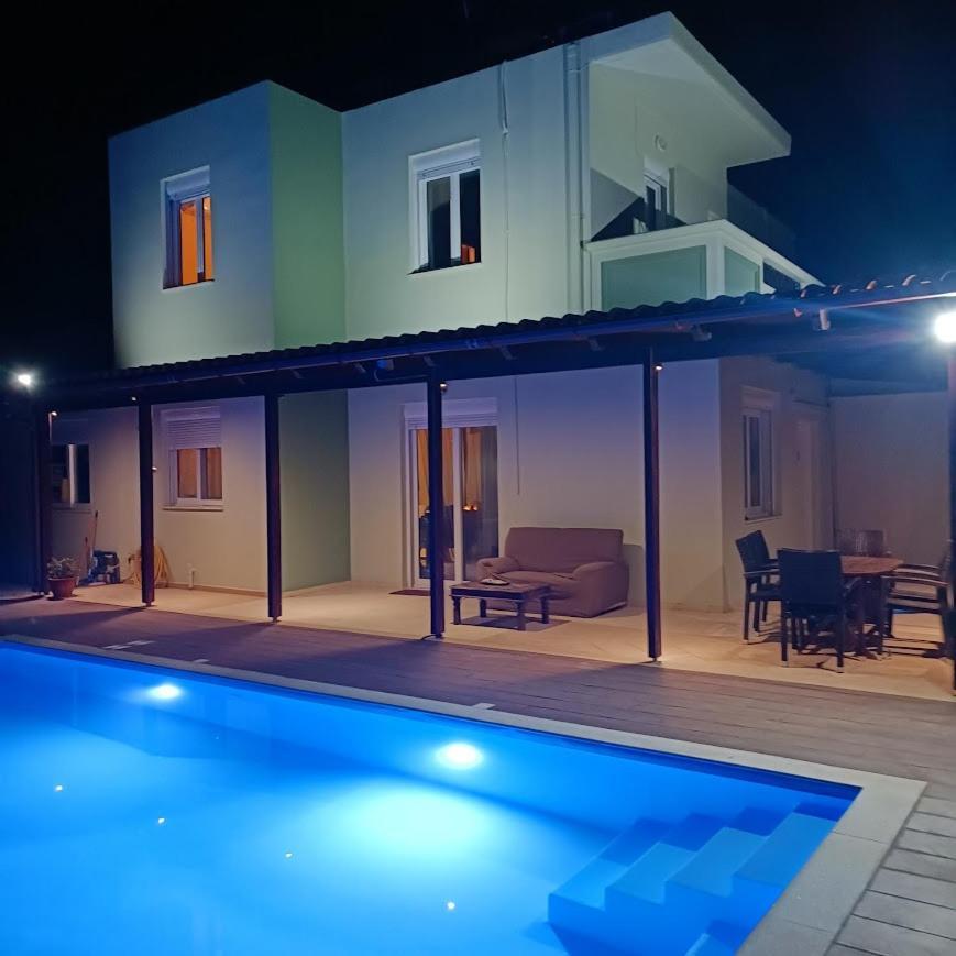 Drosoula Villa 3Bdr Private Swimming Pool Chorafakia Ngoại thất bức ảnh